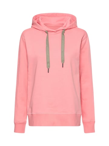 Camel Active Hoodie aus reiner Baumwolle in Beere