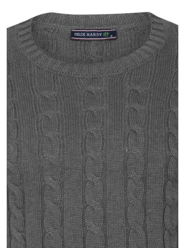 Felix Hardy Zopfmuster Pullover in Anthrazit