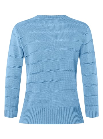 More & More Ajourpullover in blau