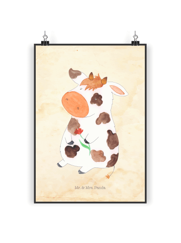 Mr. & Mrs. Panda Poster Kuh ohne Spruch in Vintage