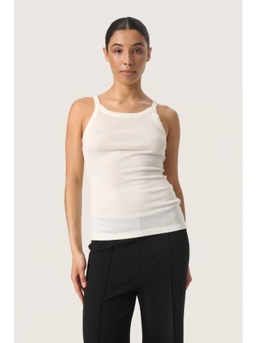 Soaked in Luxury Jerseytop SLFauna Slim fit in Whisper White