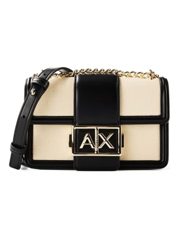 Armani Exchange Wonder Schultertasche 19 cm natur black