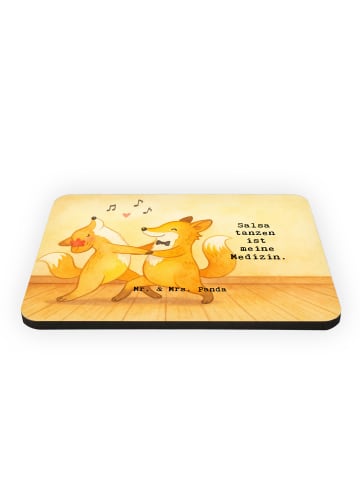Mr. & Mrs. Panda Magnet Füchse Salsa tanzen Design mit Spruch in Weiß