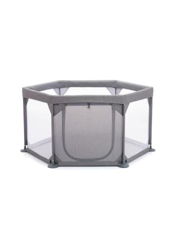 fillikid Laufgitter 6-eckig mit Einstieg Exklusiv in Grau