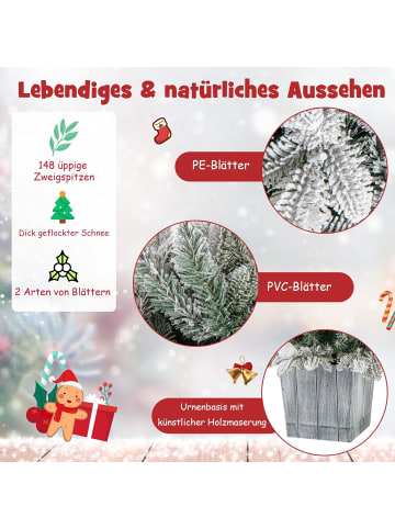 COSTWAY 100cm Künstlicher Weihnachtsbaum in Bunt