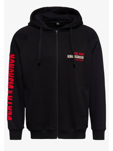 King Kerosin Sweatjacke in Schwarz