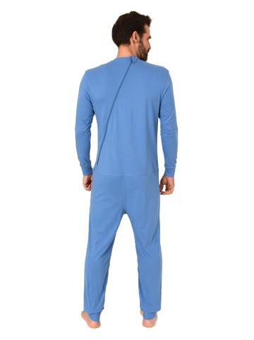 NORMANN Pflegeoverall langarm Reißverschluss Rücken und Bein - 88567 in hellblau