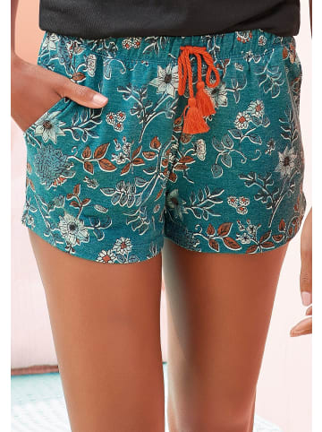 LASCANA Schlafshorts in rauchblau