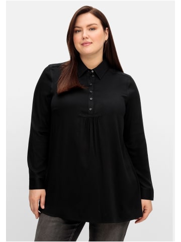 sheego Longtunika in schwarz