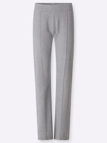Heine Strickhose in steingrau-meliert