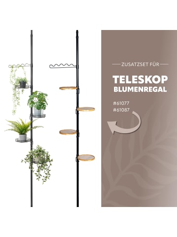 bremermann Zusatz-Rankhilfe für Teleskop-Blumenregal 61077 und 61087, schwarz