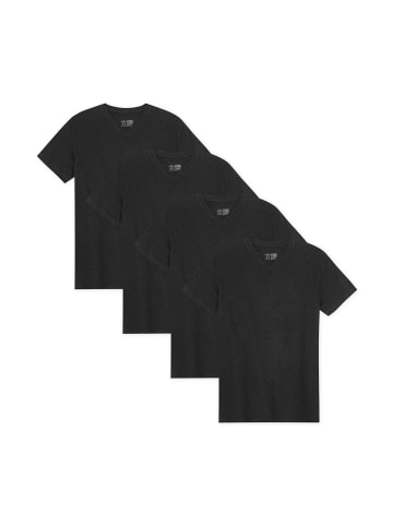 DANISH ENDURANCE T-Shirt Basic V-Neck in schwarz