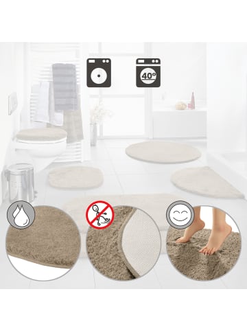 Erwin Müller Duschvorlage halbrund Kefalonia in taupe