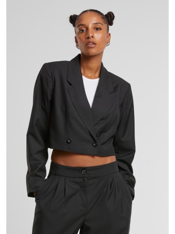 Urban Classics Urban Classics Ladies Cropped Blazer in black