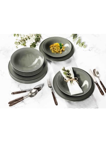 Seltmann Weiden 6er Set Suppenteller Beat Color Glaze in ø 22,5 cm in Perlgrau