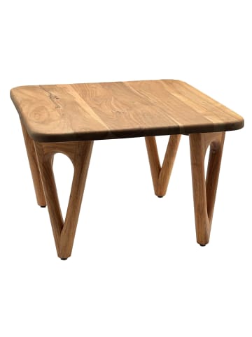 FineBuy Couchtisch in Braun / Akazie / 60x60x40