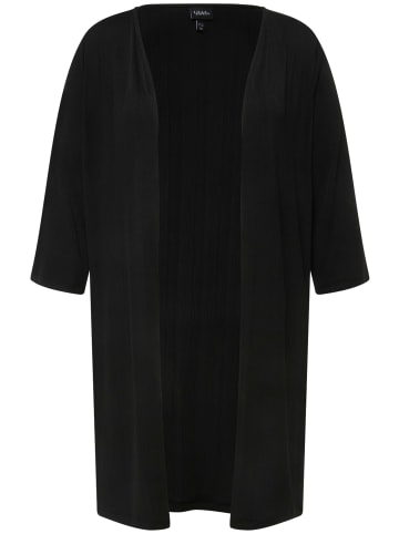 Ulla Popken Shirtjacke in schwarz