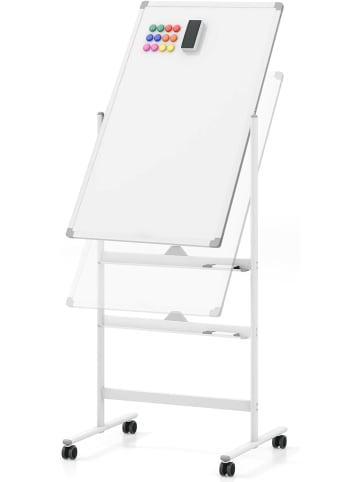 COSTWAY Whiteboard 60 x 100 cm in Weiß