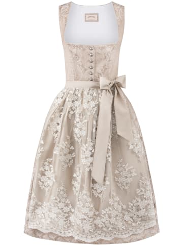 Stockerpoint Langes Dirndl "Sidonia" in creme