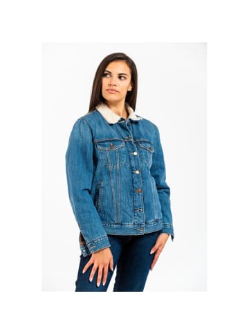 GAS Blau Baumwolle Denim Jacke