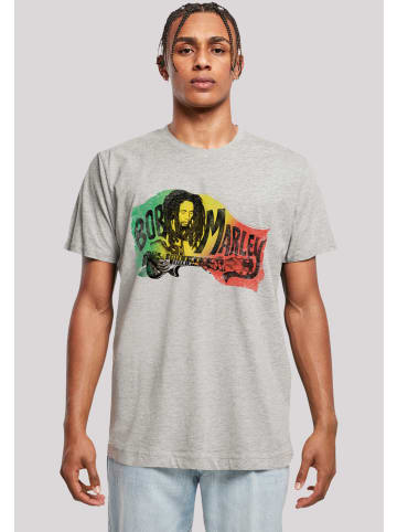 F4NT4STIC T-Shirt Bob Marley Chords Reggae Music by Rock Off in grau meliert