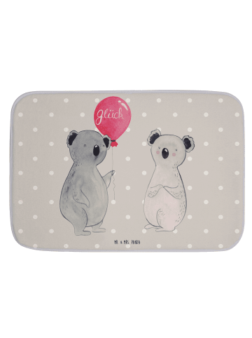 Mr. & Mrs. Panda duschmatte Koala Luftballon ohne Spruch in Grau Pastell