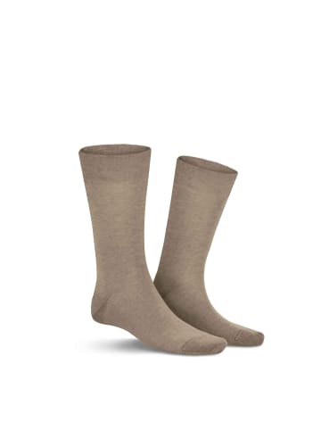 Kunert Socken Clark druckfreier Bund in Beige-mel.