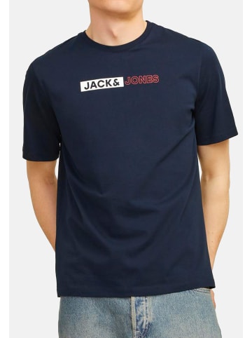 Jack & Jones T-Shirt Corp in Navy blazer