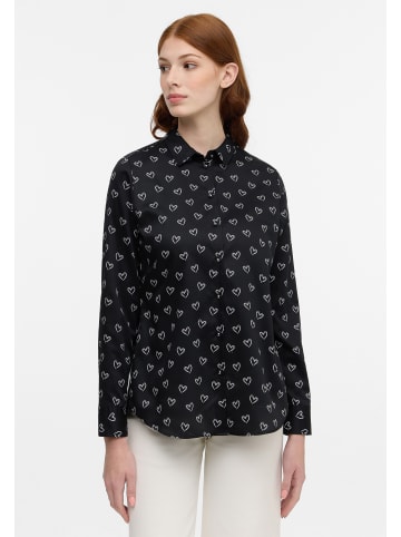 Eterna Bluse REGULAR FIT in schwarz