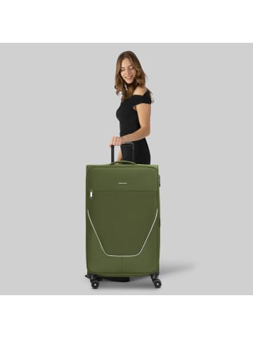 Stratic taska 4-Rollen Trolley L 76 cm mit Dehnfalte in olive