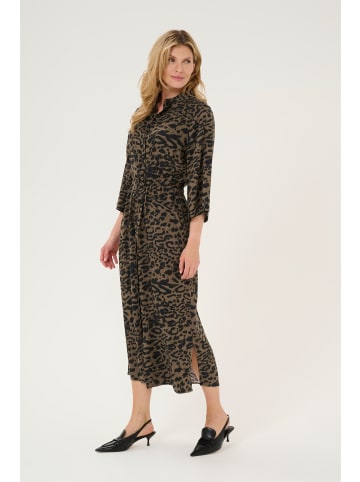 Kaffe Kleid KAforrest Loose fit in Major Brown/Black Leopard