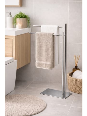 möbel-direkt Handtuchhalter WC-Bürsten-/Rollenhalter in chrom