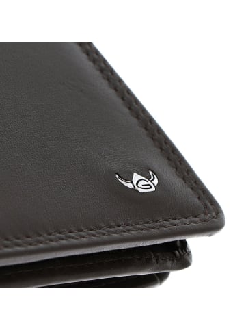Golden Head Polo Geldbörse RFID Leder 10 cm in dunkelbraun