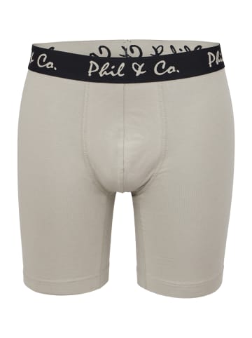 Phil & Co. Berlin  Retro Boxer Long in black-elephant skin