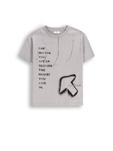 Coccodrillo T-Shirt mit kurzen Ärmeln in grau