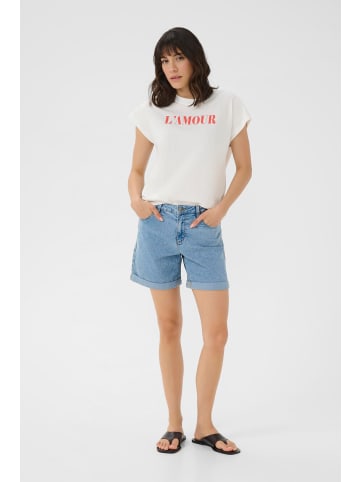 Kaffe T-shirt KAbine Regular fit in Chalk W. Grenadine Print