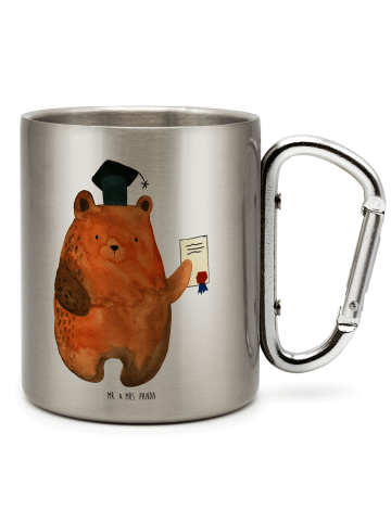 Mr. & Mrs. Panda Tasse Bär Prüfung ohne Spruch in Silber