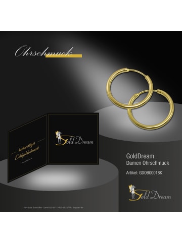 GoldDream Ohrringe Gold 333 Gelbgold - 8 Karat Creolen Ohrring