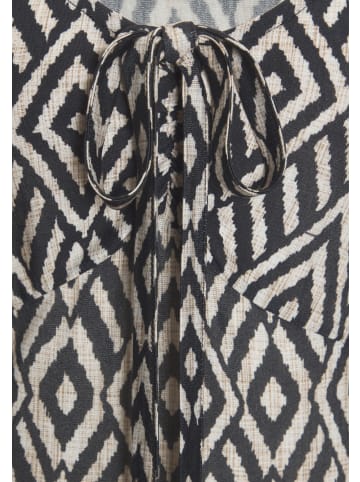 Buffalo Jerseykleid in schwarz-beige bedruckt