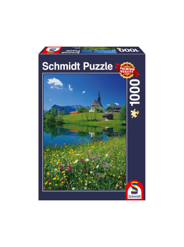Schmidt Spiele Puzzle Inzell, Einsiedlhof und Kirche St. Nikolaus, 1000 Teile