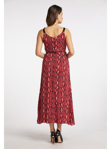 faina Damen Maxikleid in Rot Schlange