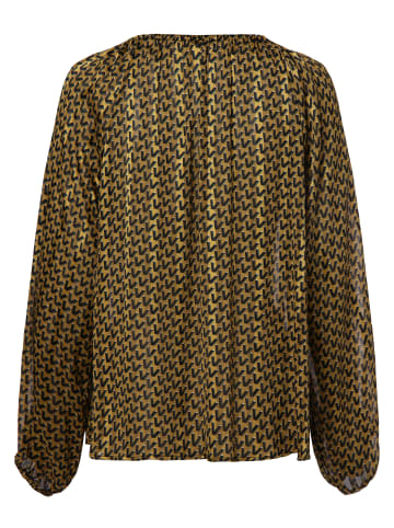 Marie Lund Bluse in gold schwarz