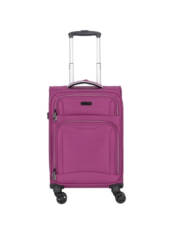 D&N Travel Line 9204 4 Rollen Kabinentrolley 55 cm purple