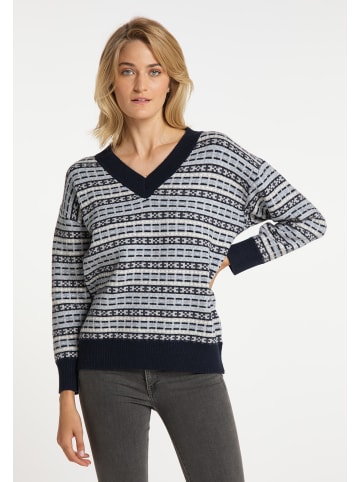 usha BLUE LABEL Pullover in Marine Mehrfarbig