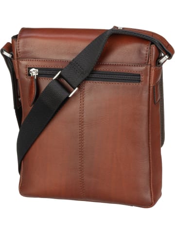 Bugatti Umhängetasche Domus Crossbody Bag S in Cognac