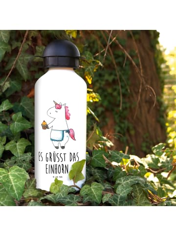 Mr. & Mrs. Panda Kindertrinkflasche Einhorn Muffin mit Spruch in Weiß