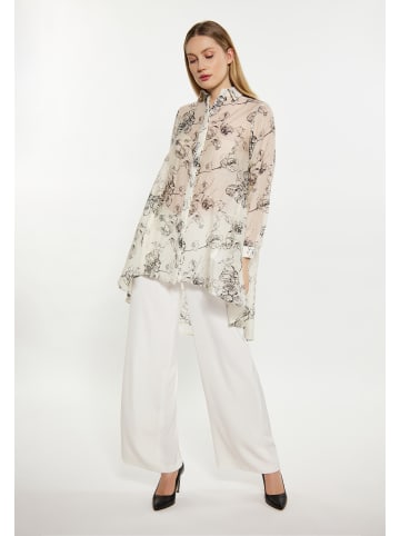 DreiMaster Damen Bluse in Schwarz Wollweiss