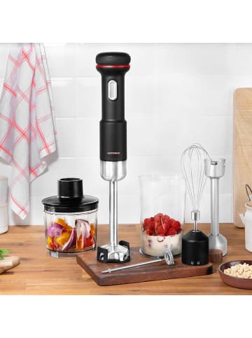 Gastroback 40982 Design Stabmixer-Set 5 in 1 kabellos 700 ml in Schwarz
