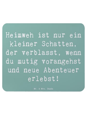 Mr. & Mrs. Panda Mousepad Spruch Heimweh überwinden Abenteuer er... in Meeresbrise