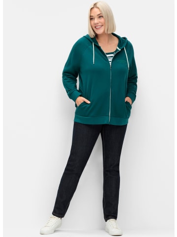 sheego Sweatjacke in petrol